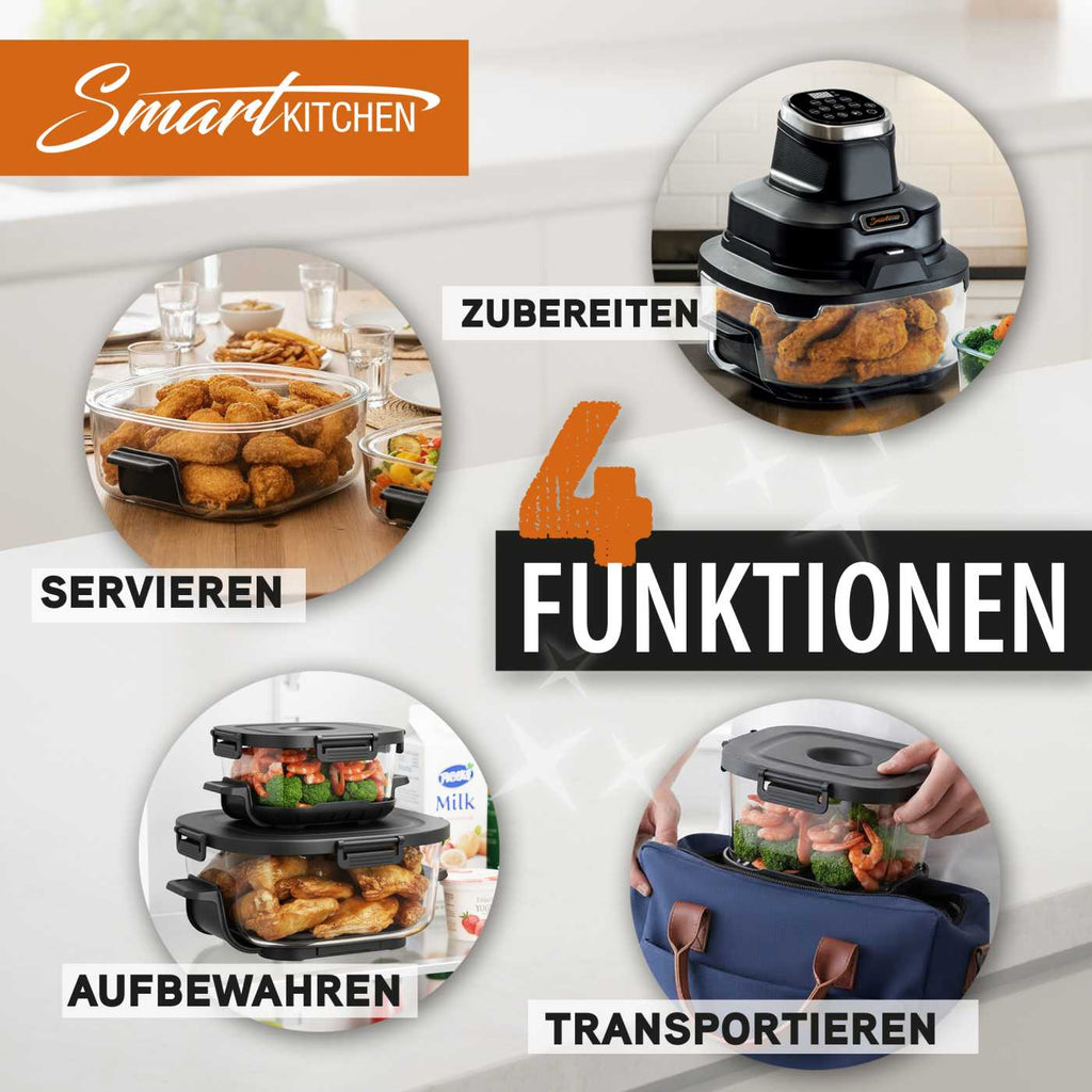 Smart Kitchen 4 in 1 Glass Air Cooker
