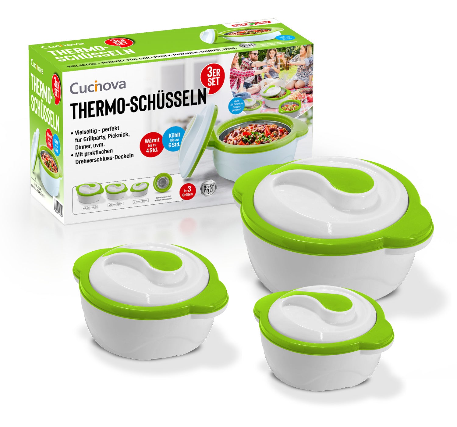Cucinova 3er Thermoschüssel Set-1
