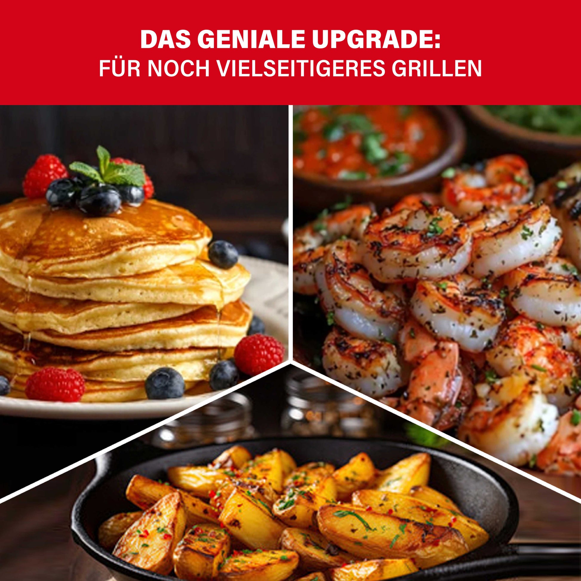 BBQ Boss 2 in 1 Grillplatte rund, 30cm-6