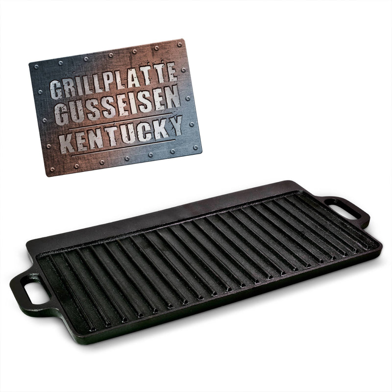 BBQ Boss Gusseisen Grillplatte 2 in 1-1