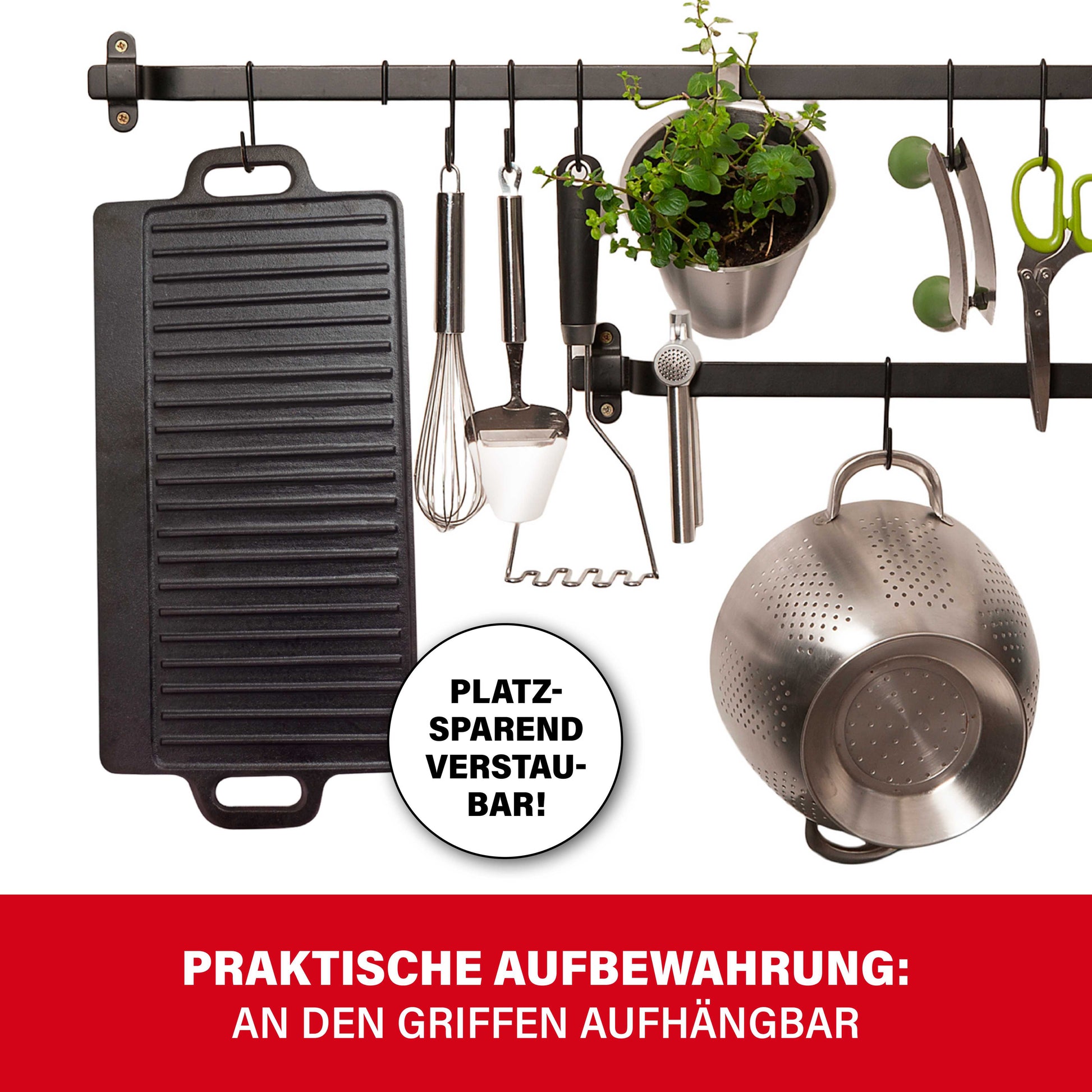BBQ Boss Gusseisen Grillplatte 2 in 1-4
