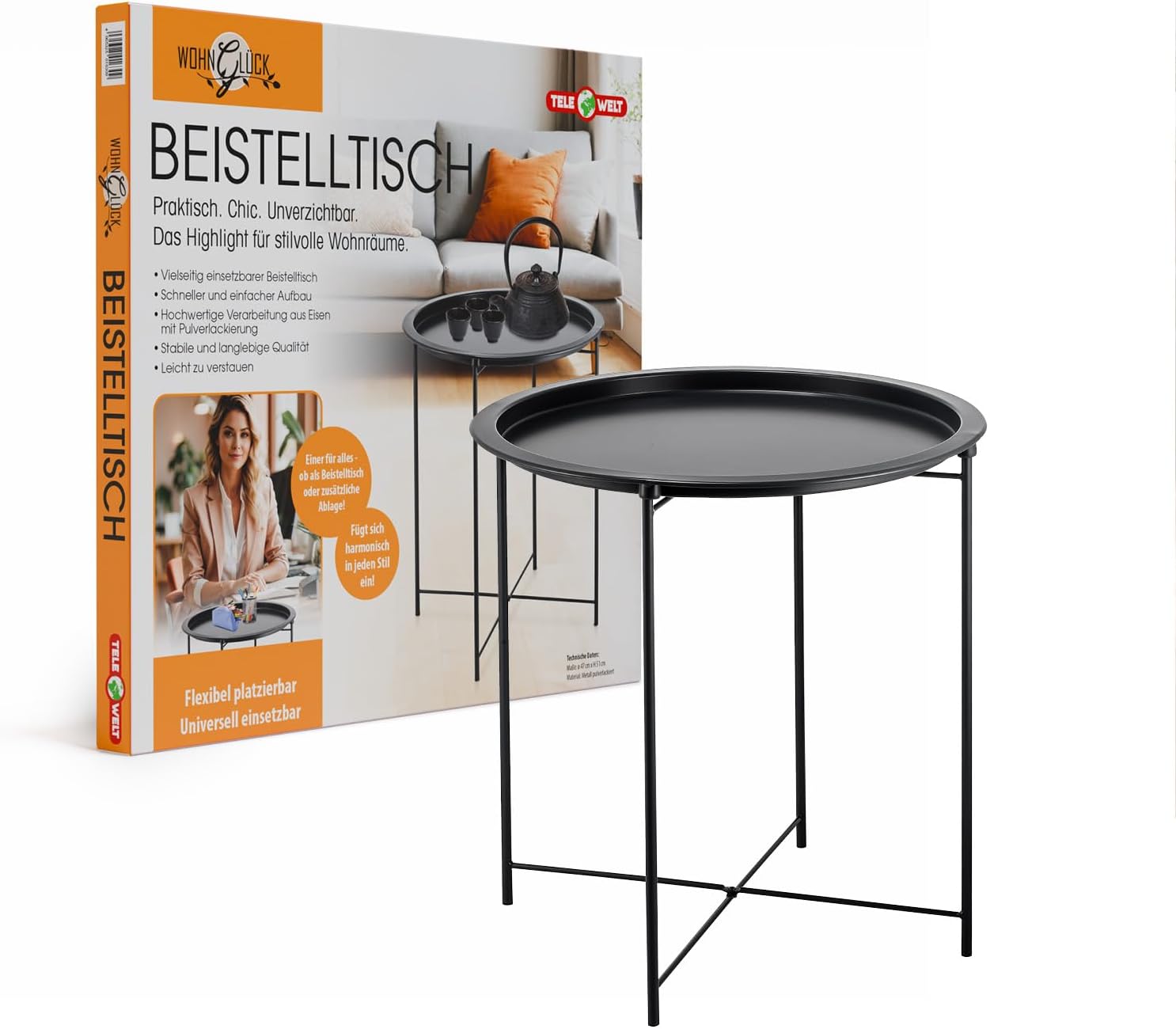 Beistelltisch klein, rund