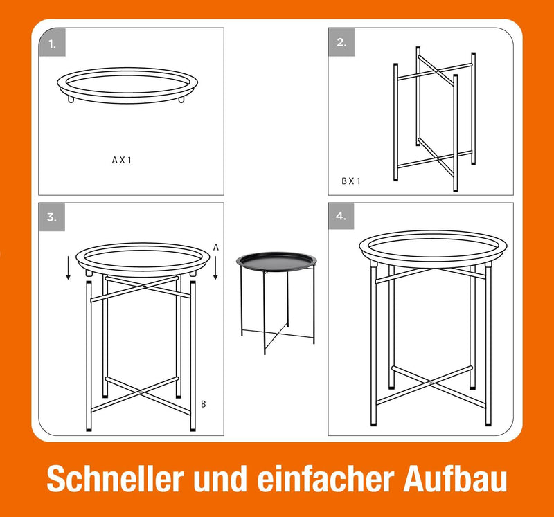 Beistelltisch klein, rund-7