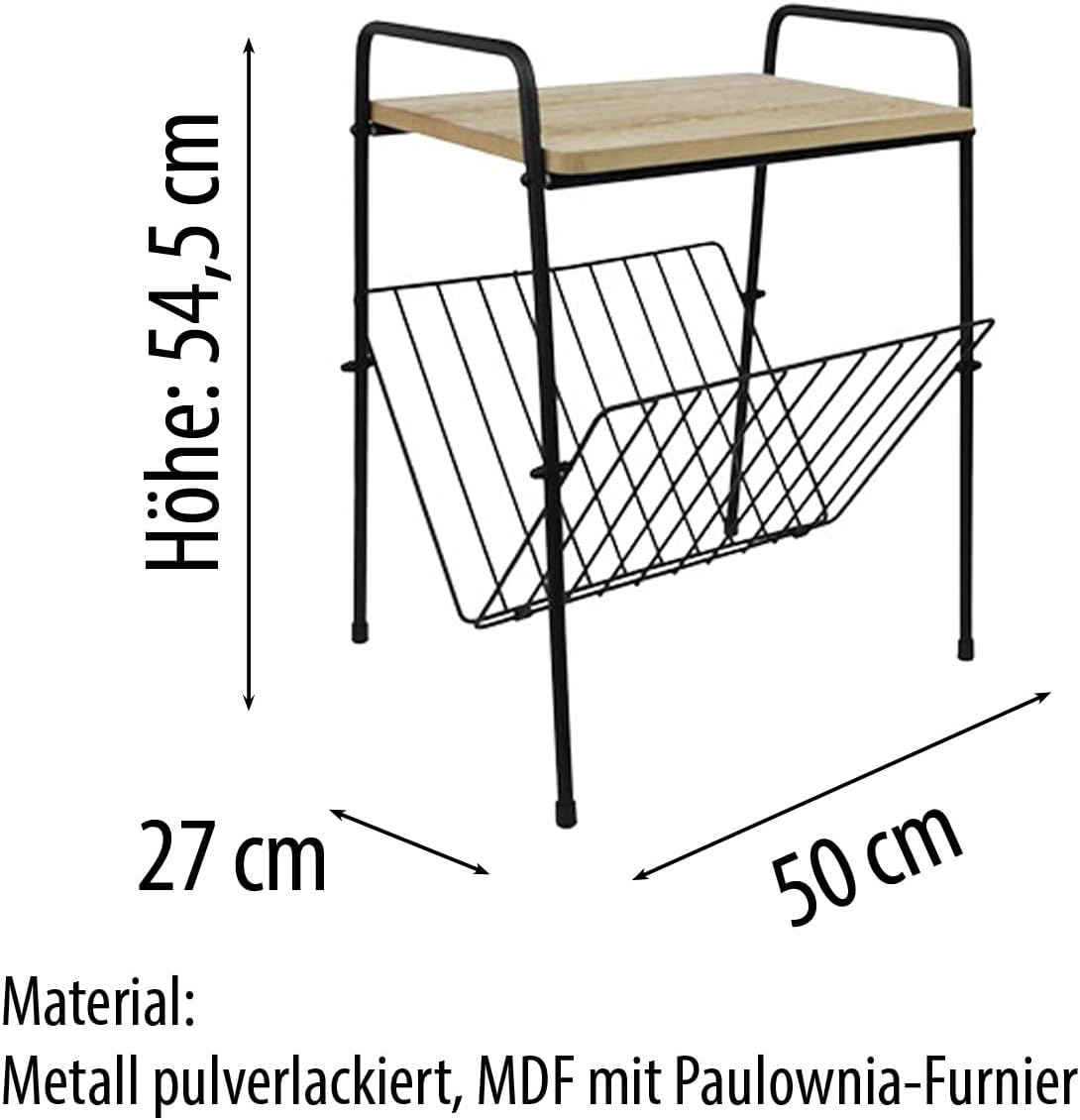 Beistelltisch mit Magazin