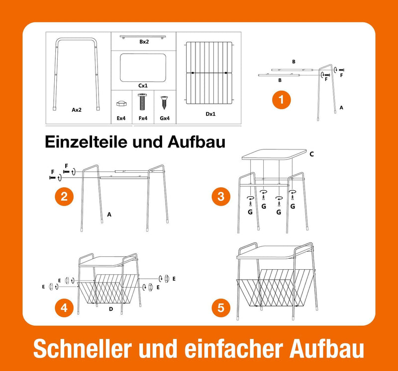 Beistelltisch mit Magazin-7