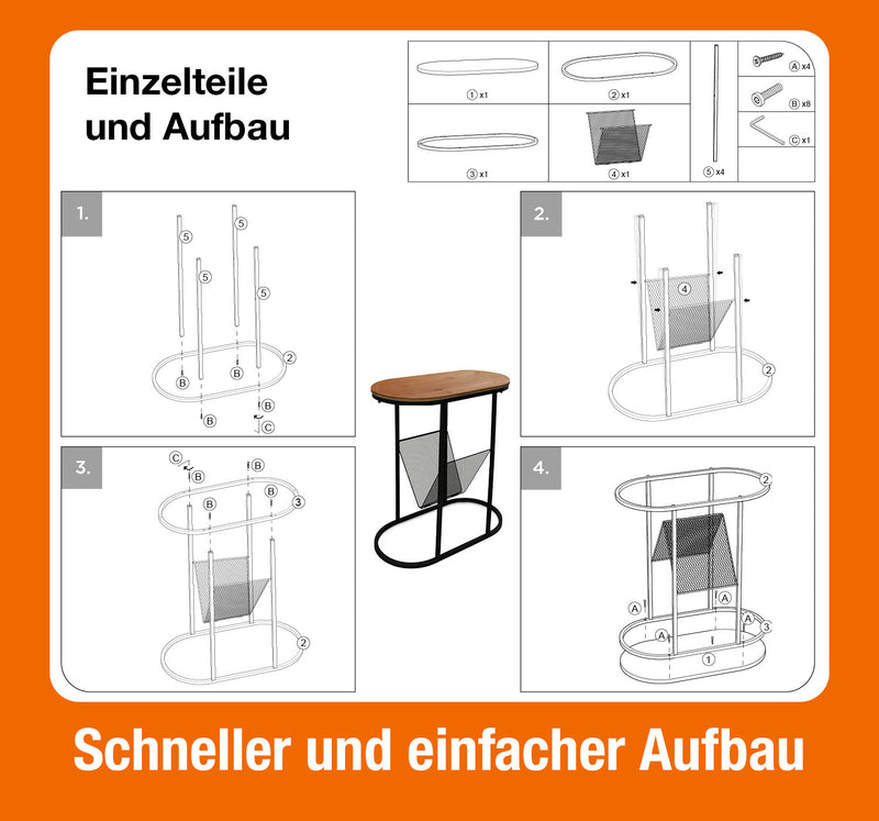 Beistelltisch oval-6