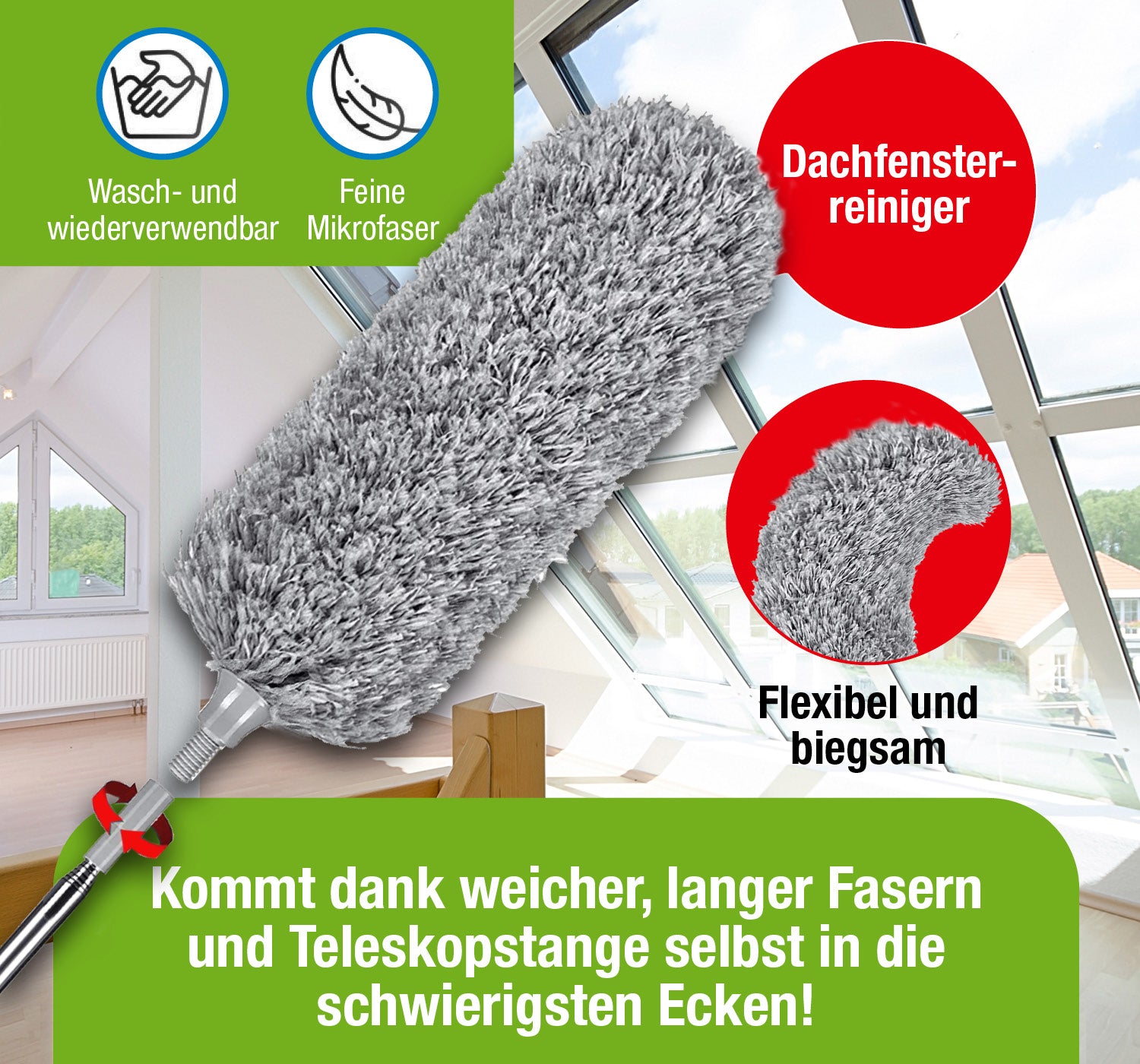 Clever Clean Teleskop-Staubwedel 5-tlg-3