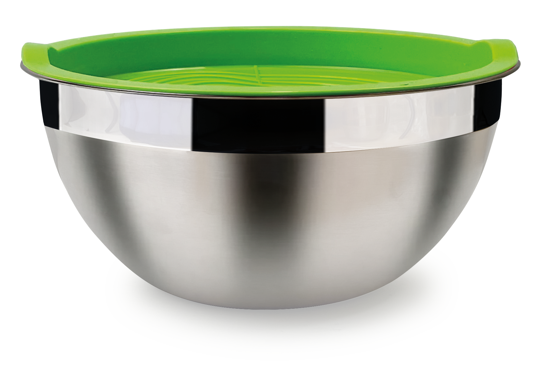 Cucinova Schüsselset Edelstahl 3-teilig, farbige Deckel (1,5 L / 2,5 L / 4 L )
