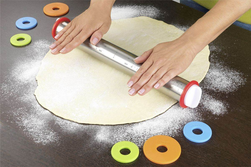 Cucinova Verstellbare Teigrolle aus Edelstahl-2