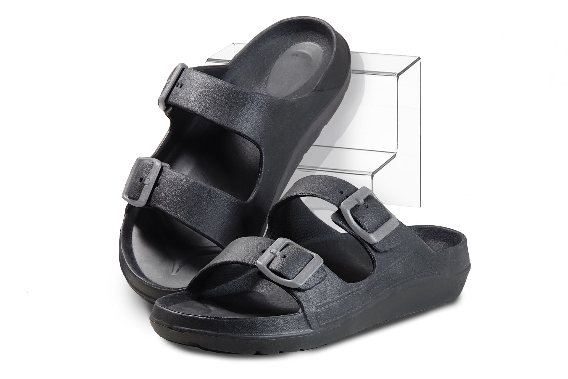 Relax Vital Wolken Sandale schwarz Gr. 45