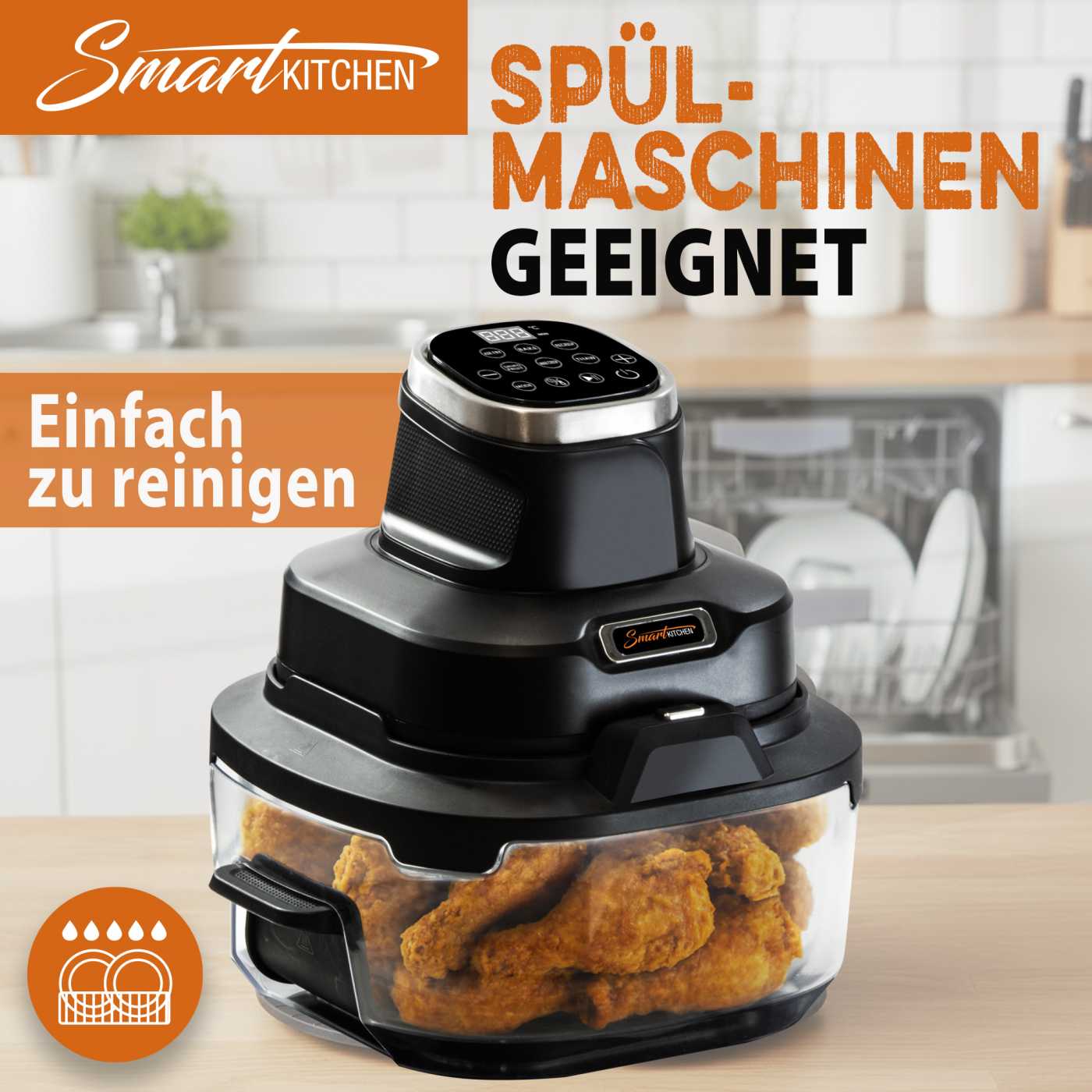 Smart Kitchen 4 in 1 Glass Air Cooker-10