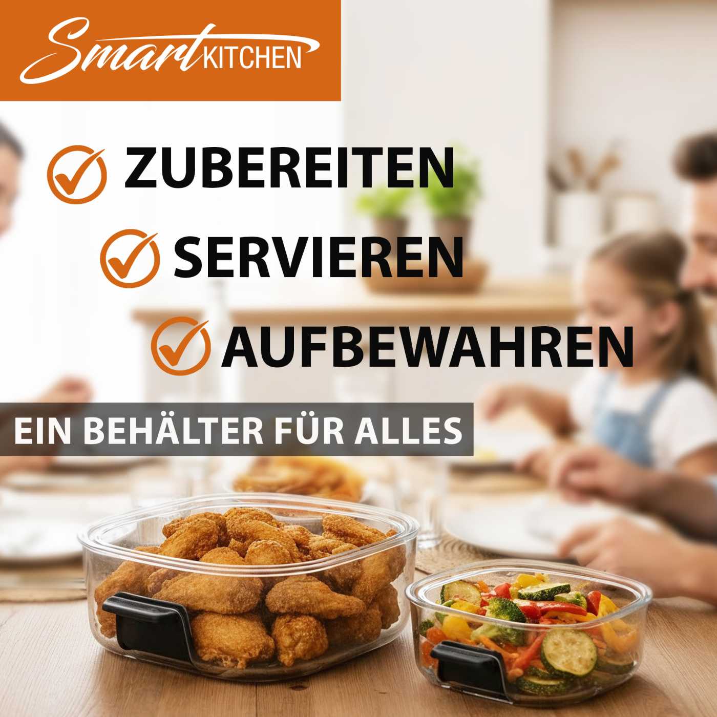 Smart Kitchen 4 in 1 Glass Air Cooker
