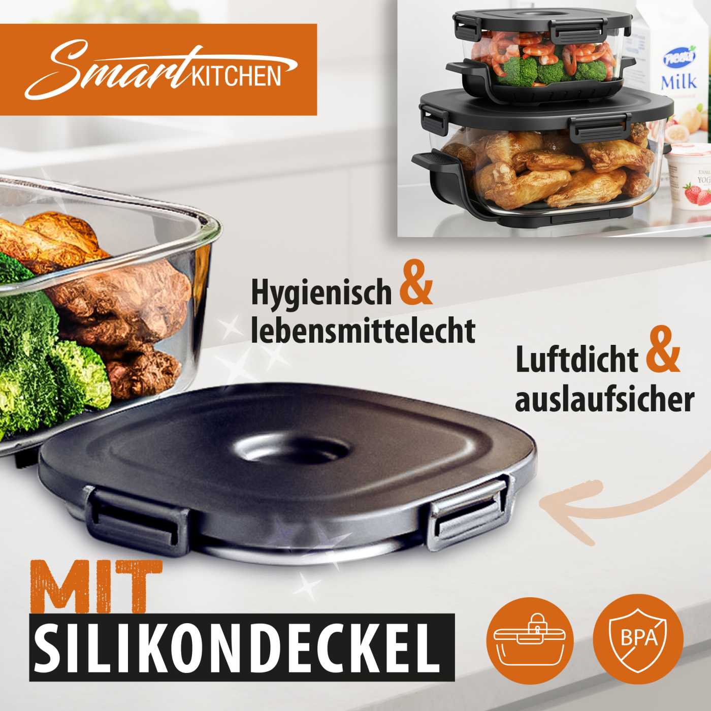 Smart Kitchen 4 in 1 Glass Air Cooker-6