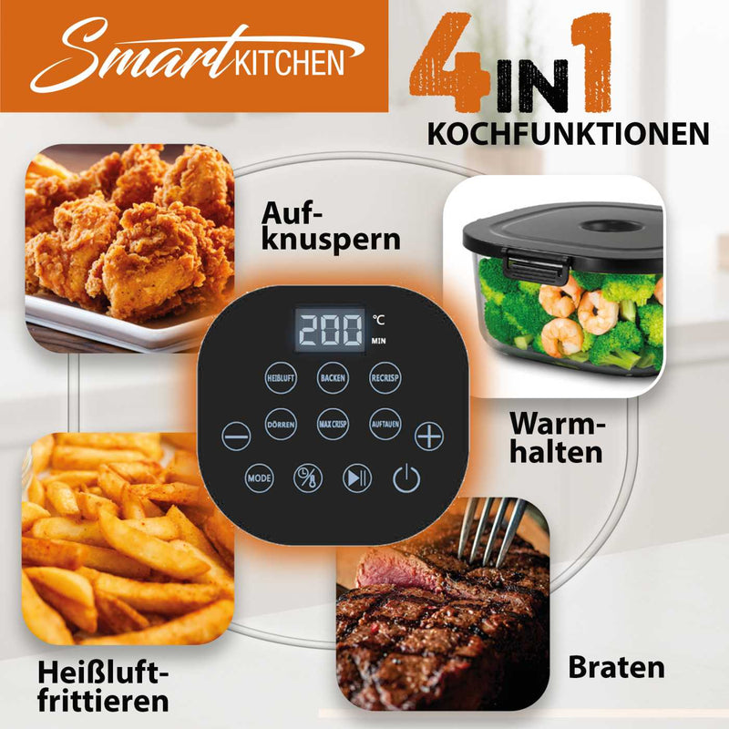 Smart Kitchen 4 in 1 Glass Air Cooker-8