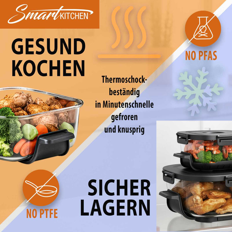 Smart Kitchen 4 in 1 Glass Air Cooker-9