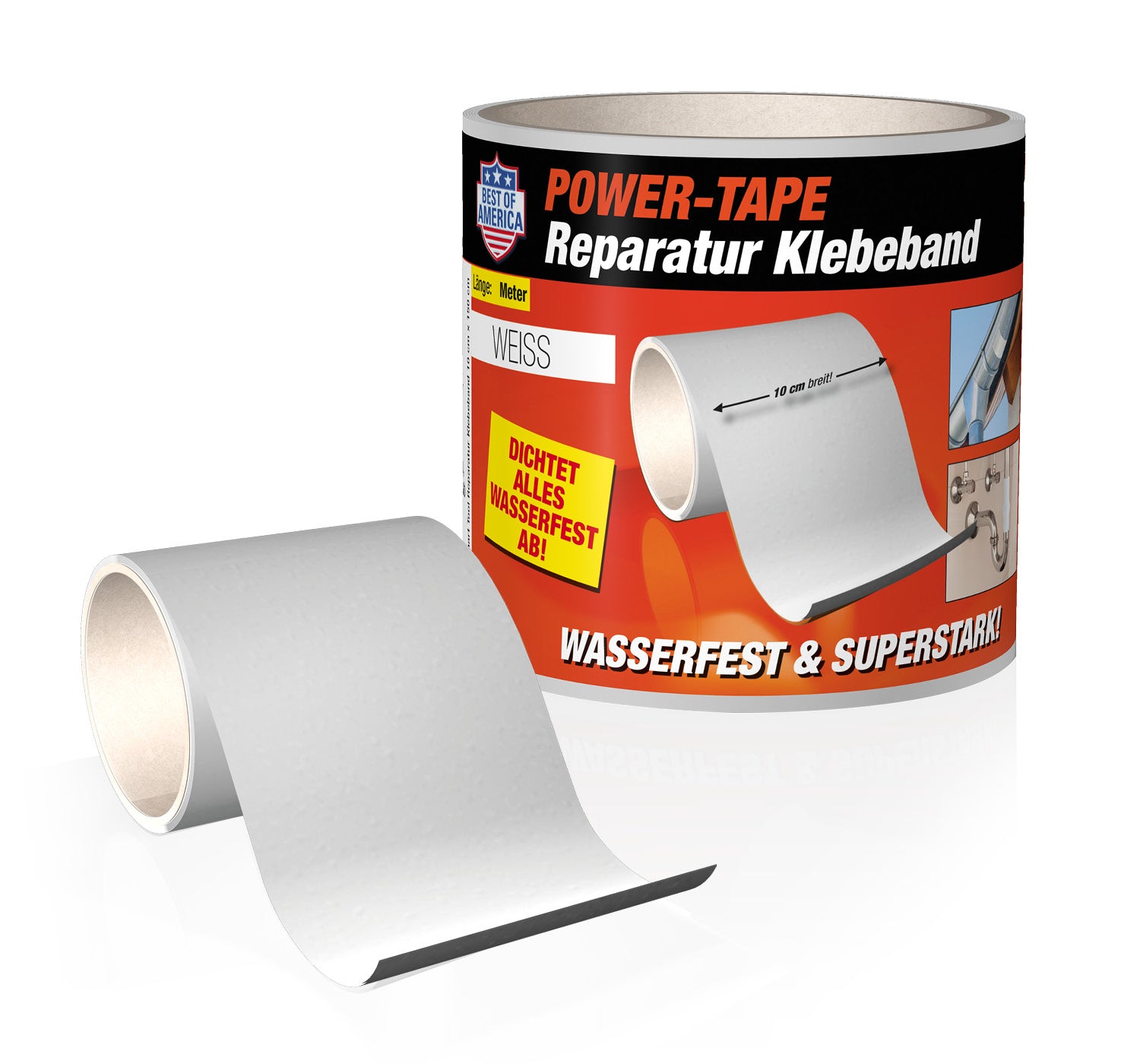 Smart Tool Reparatur Klebeband 10x300cm weiß