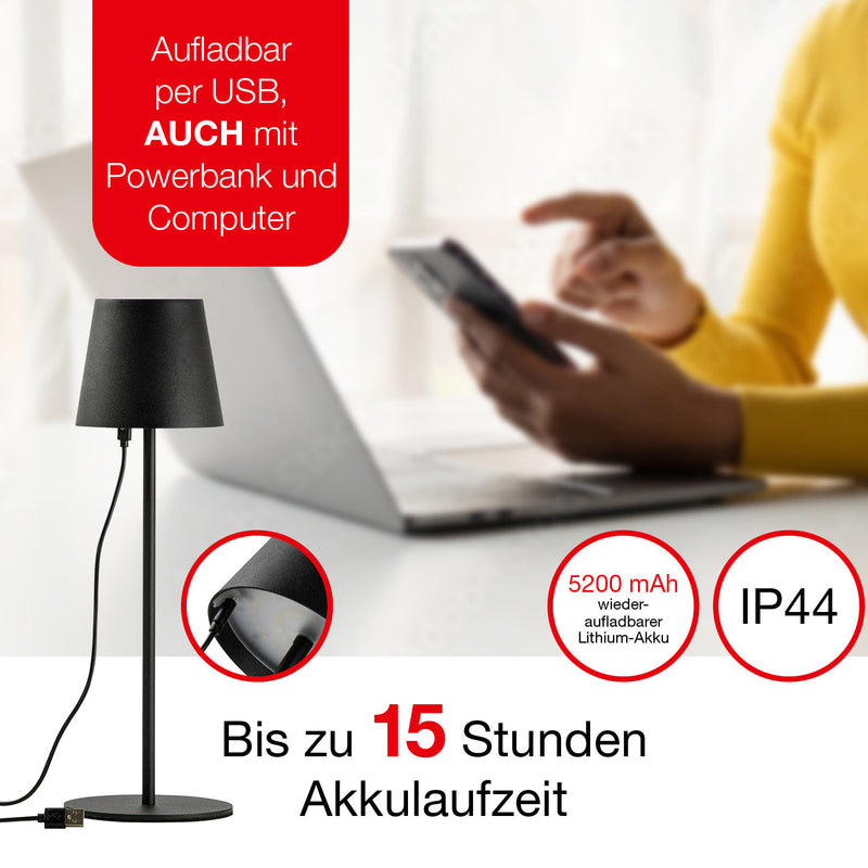Taghell LED Tischleuchte Move – Bild 3