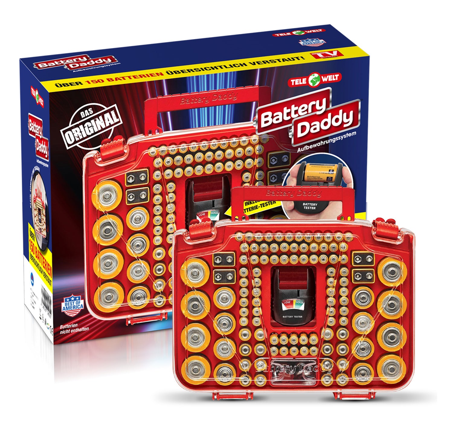 Telewelt Battery Daddy für 150 Batterien